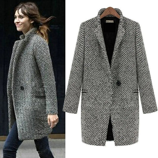Manteau Femme Hiver Élégant en Laine - BerlinGlamour