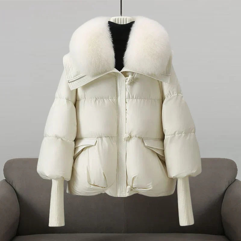 Veste Hiver Fourrure Synthétique Élégante