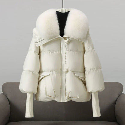 Veste Hiver Fourrure Synthétique Élégante