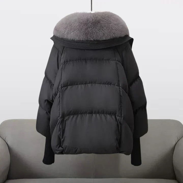 Veste Hiver Fourrure Synthétique Élégante
