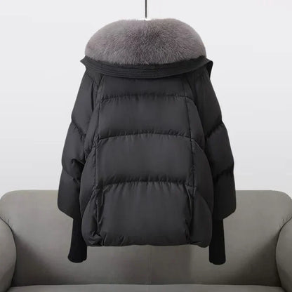 Veste Hiver Fourrure Synthétique Élégante
