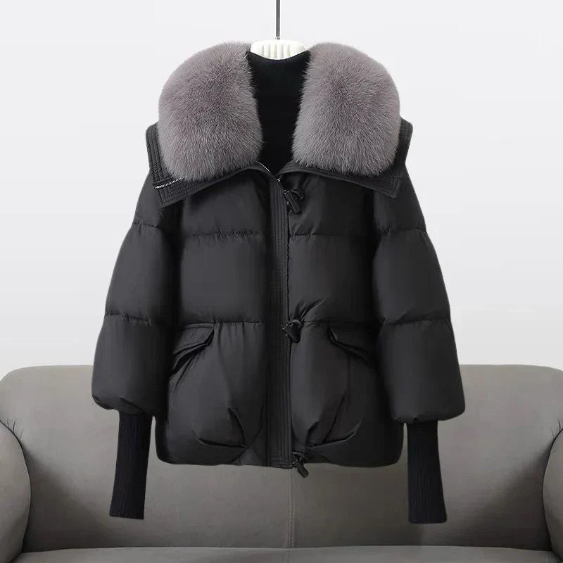 Veste Hiver Fourrure Synthétique Élégante