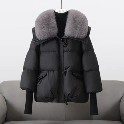Veste Hiver Fourrure Synthétique Élégante