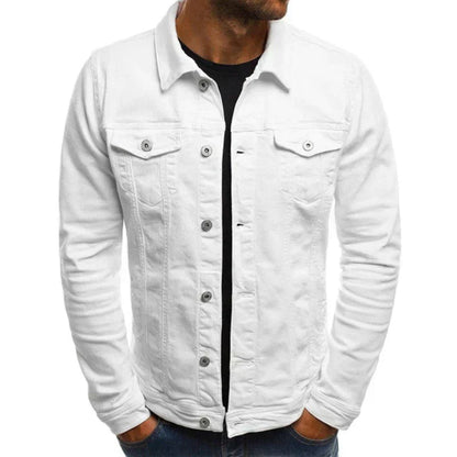 Veste denim homme classique ajustée