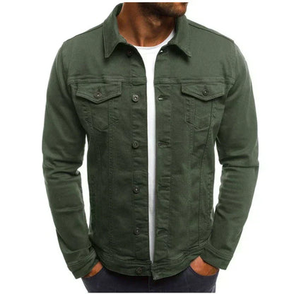 Veste denim homme classique ajustée