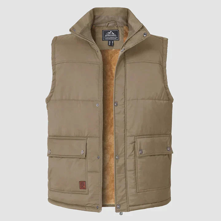 Gilet Homme Chic - Veste Sans Manches Doublée et Confortable