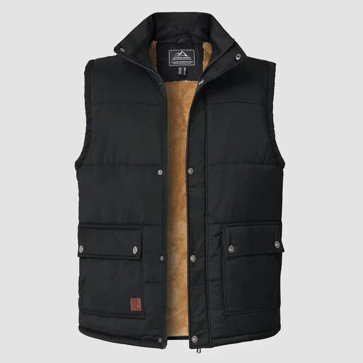 Gilet Homme Chic - Veste Sans Manches Doublée et Confortable