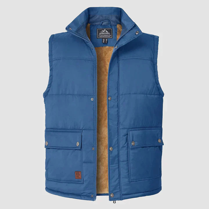 Gilet Homme Chic - Veste Sans Manches Doublée et Confortable