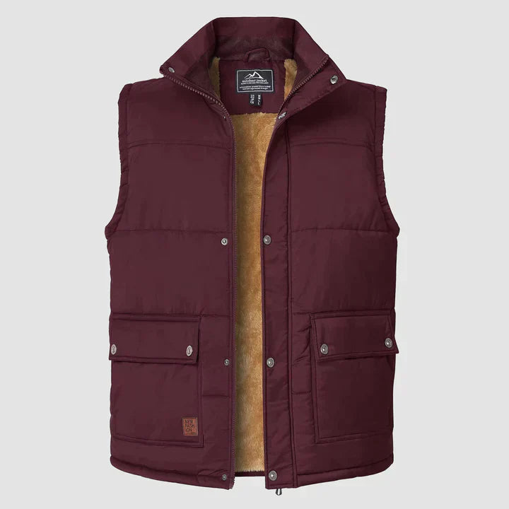 Gilet Homme Chic - Veste Sans Manches Doublée et Confortable