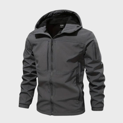 Veste Imperméable Homme avec Capuche et Poches Zippées