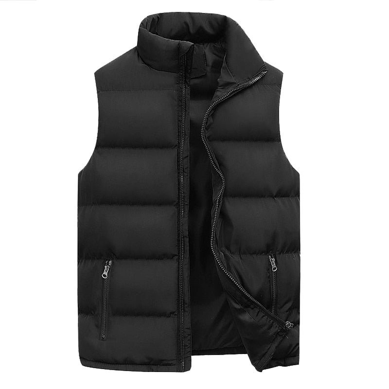 Gilet Homme Hiver Doublure Polaire Épaule avec Poches Intérieures