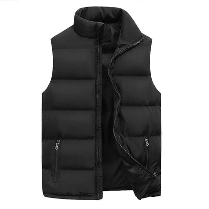 Gilet Homme Hiver Doublure Polaire Épaule avec Poches Intérieures
