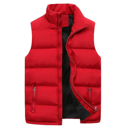 Gilet Homme Hiver Doublure Polaire Épaule avec Poches Intérieures