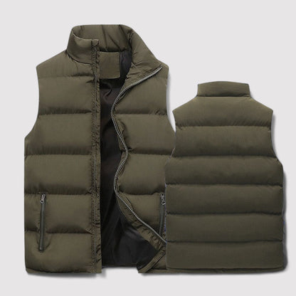 Gilet Homme Isolant Léger Col Montant Polyvalent