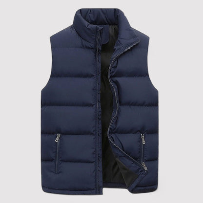 Gilet Homme Isolant Léger Col Montant Polyvalent - PanierRoyale