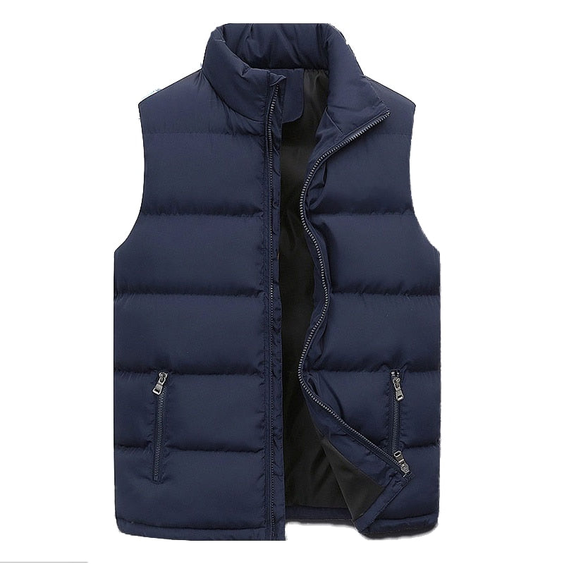 Gilet Homme Hiver Doublure Polaire Épaule avec Poches Intérieures - PanierRoyale