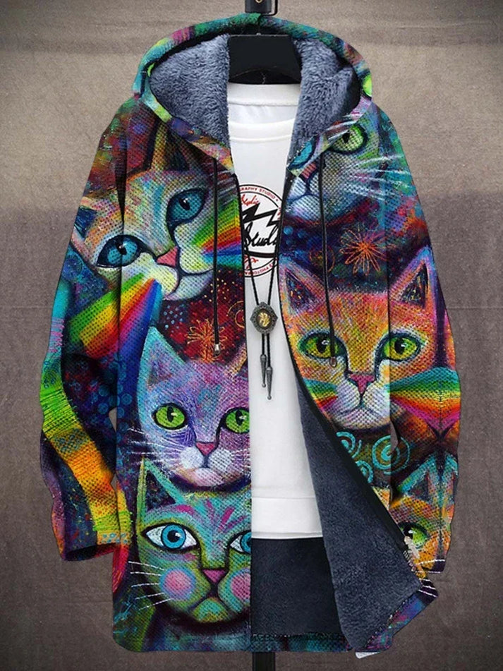 Veste streetwear à capuche zippée moderne