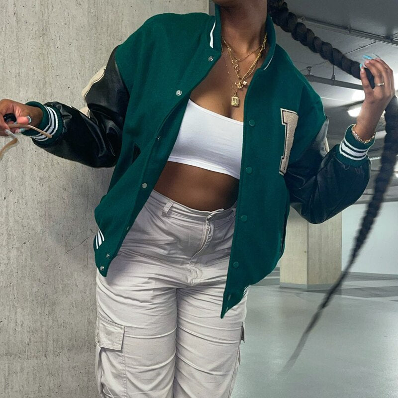 Blouson Femme Hiver Style Américain