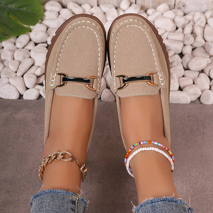 Velienna™ – Mocassin Femme Élégant et Confortable avec Boucle Métallique