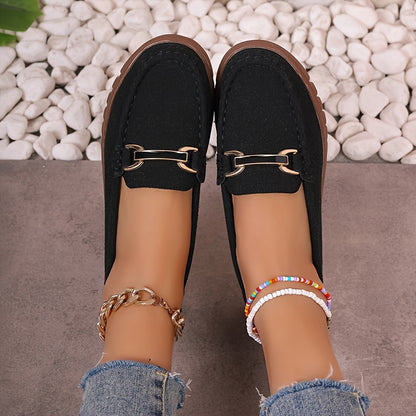 Velienna™ – Mocassin Femme Élégant et Confortable avec Boucle Métallique