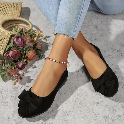 VelinaSoft™ – Mocassins Femme Confortables et Élégants à Noeud et Semelle Souple