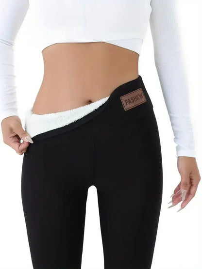 Leggings Polaires Épaisses et Chaudes pour Femme Hiver