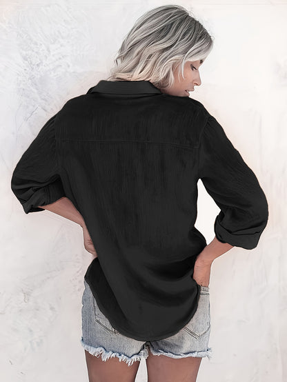 Velurise™ – Chemisier Femme Chic Tendance à Manches Longues