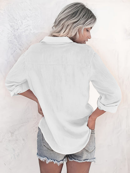 Velurise™ – Chemisier Femme Chic Tendance à Manches Longues