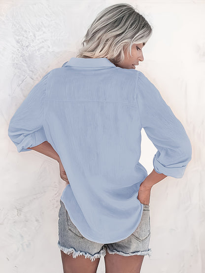 Velurise™ – Chemisier Femme Chic Tendance à Manches Longues