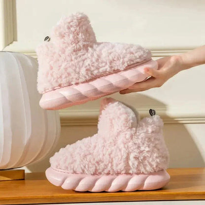 Chaussons Femmes Peluche Chauds et Confortables