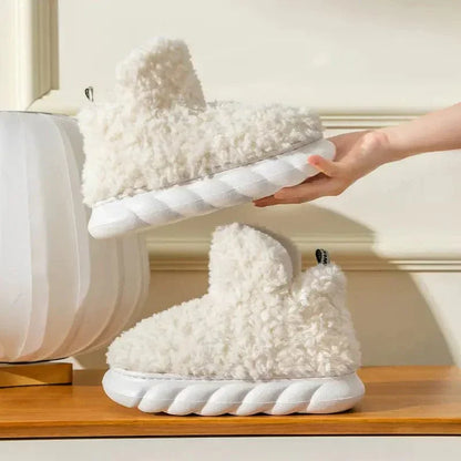 Chaussons Femmes Peluche Chauds et Confortables