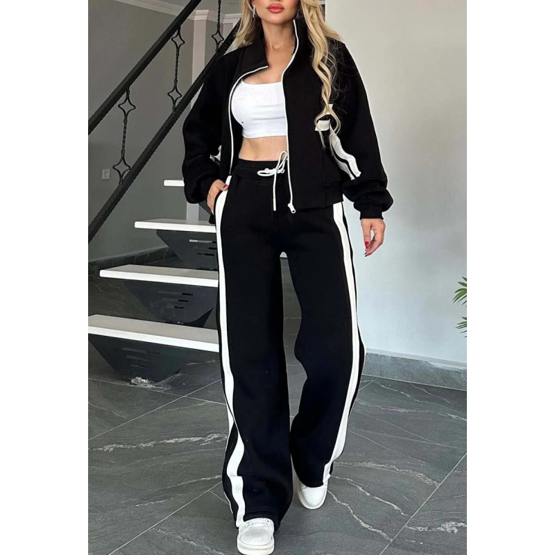Ensemble Sport Femme Deux Pièces Tissu Technique Coupe Flatteuse