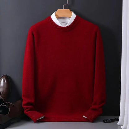 Pull Homme Maille Douce Col Rond Classique