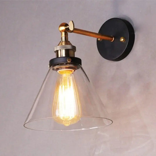 Verona™ – Applique Murale Vintage en Verre & Métal – Éclairage Élégant