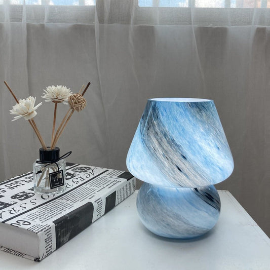 Verrilune™ – Lampe De Table Champignon En Verre Faite À La Main