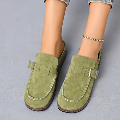 Sabots en Cuir Noir pour Femmes Élégants