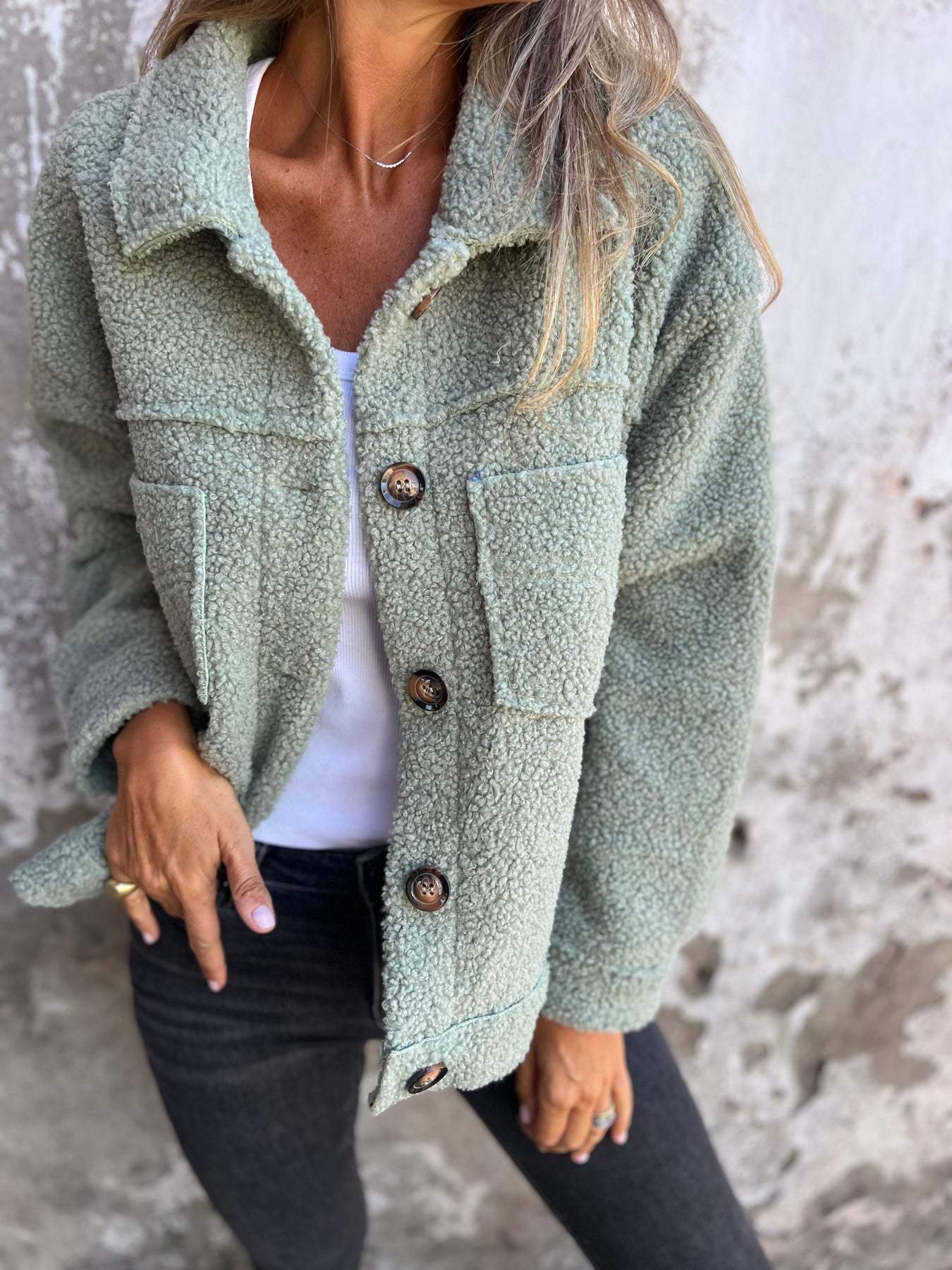 Manteau Femme Hiver Laine Douce et Chaud