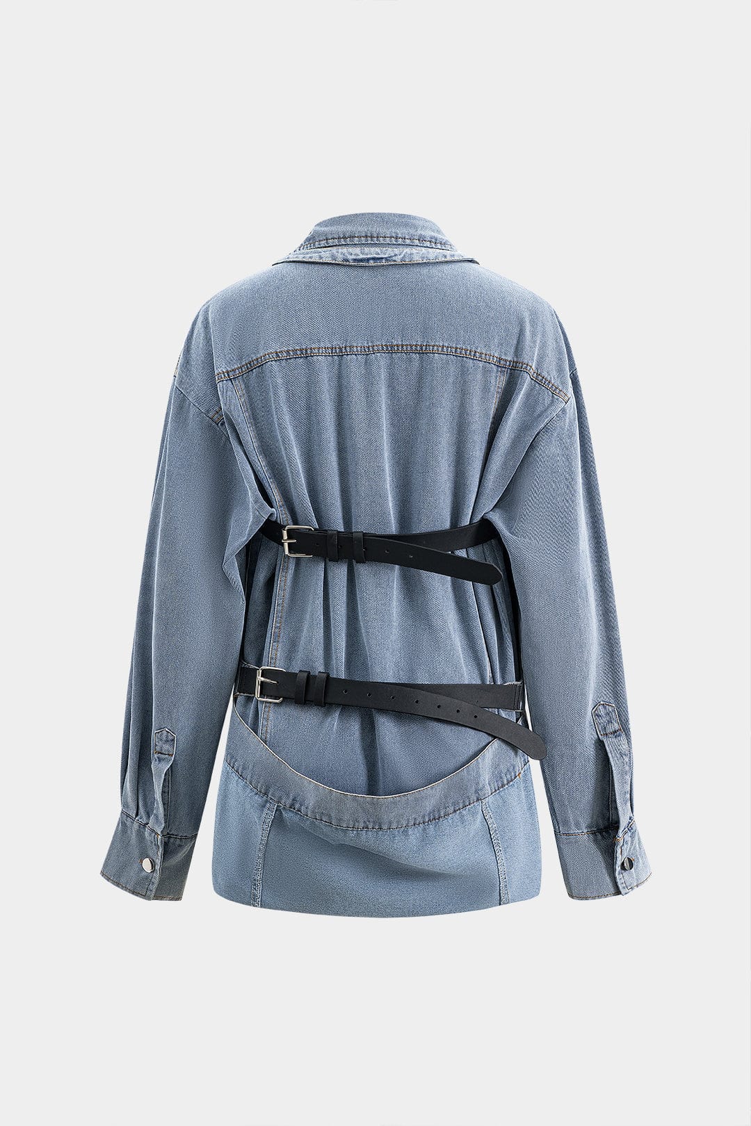 Chemise Denim Décontractée Grande Taille