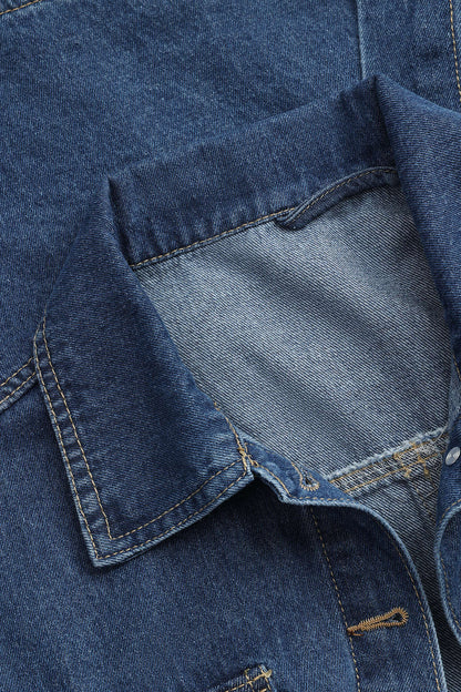 Veste Jean Tailleur Femme Moderne et Élégante