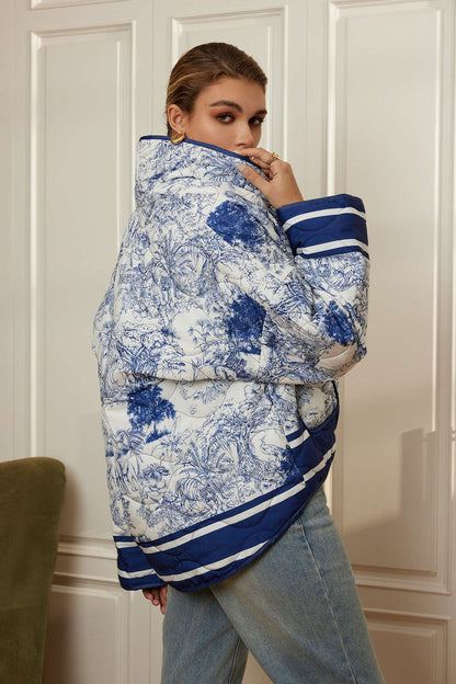 Veste en Molleton Florale Confortable et Élégante
