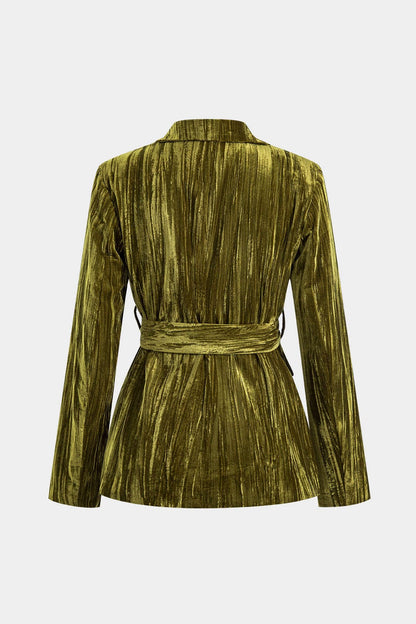 Veste en Velours Élastiquée pour Femme