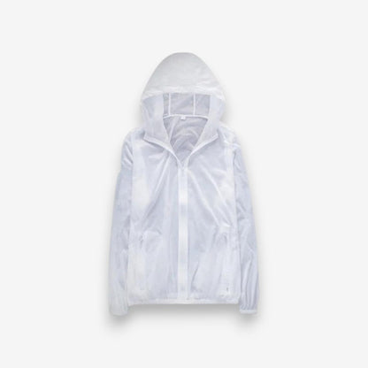 Veste Imperméable à Capuche avec Poches Zippées - PanierRoyale