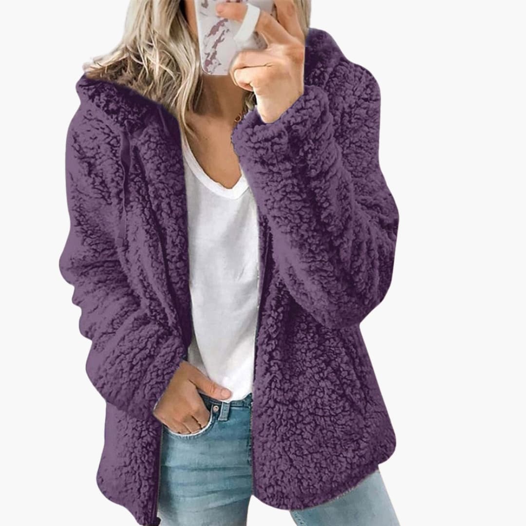 Veste à Capuche Femme Hiver Chaude et Confortable