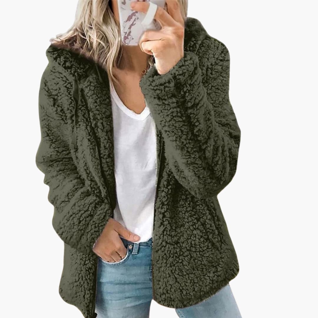Veste à Capuche Femme Hiver Chaude et Confortable