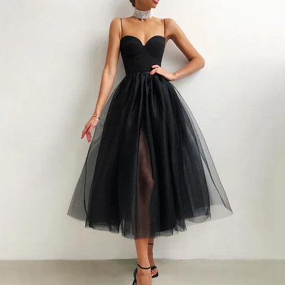 Robe de Soirée Longue Élégante aux Manches Bouffantes