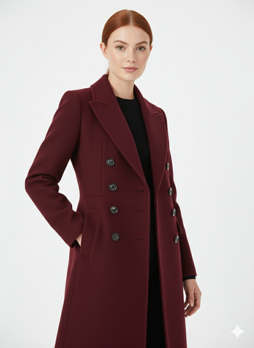 Manteau Femme Laine Douce Élégant avec Fermeture Éclair - PanierRoyale