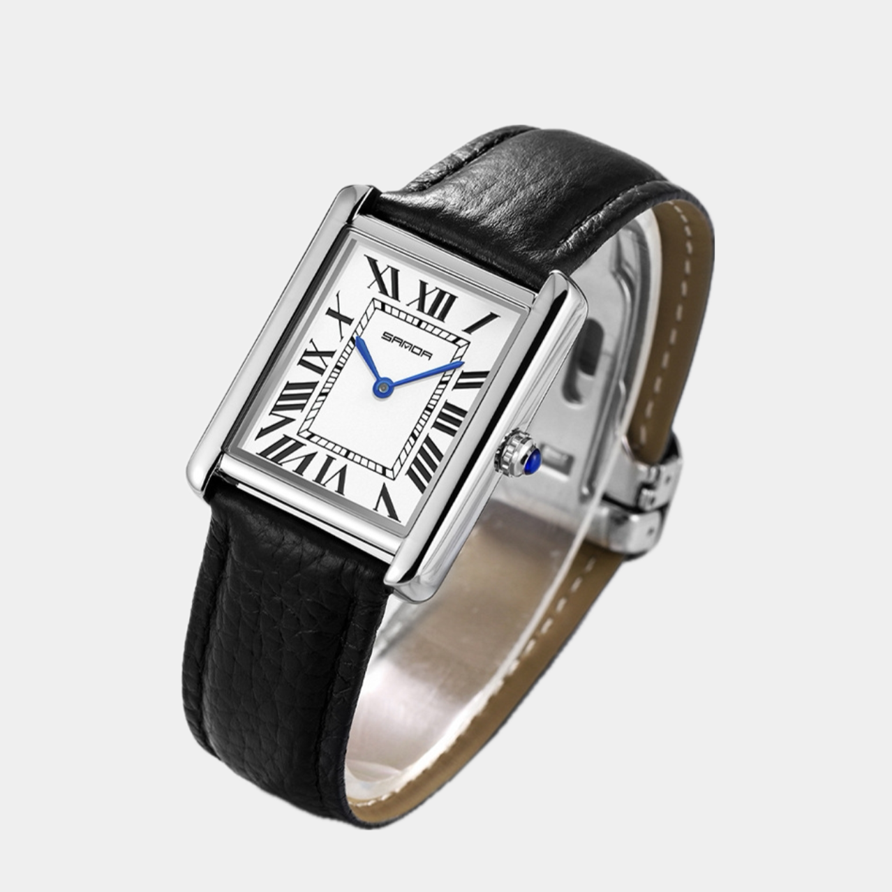 Montre Homme Rectangulaire Design Intemporel Classique