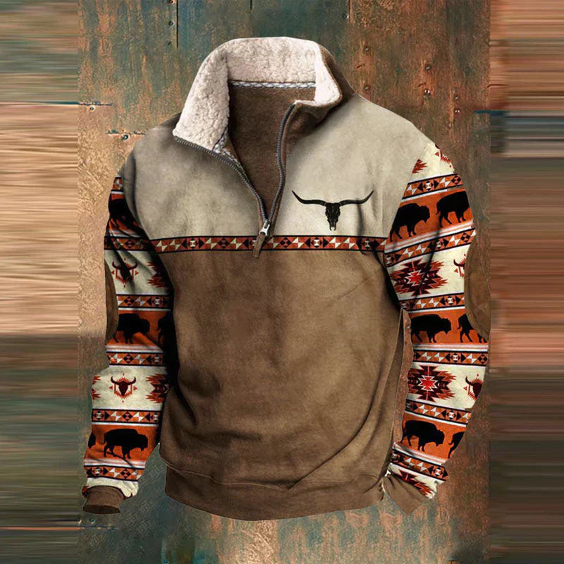 Pull Homme Coton Doux et Confortable avec Fermeture Éclair - PanierRoyale
