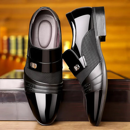 Chaussures Homme Cuir Noir Élégantes et Confortables - PanierRoyale
