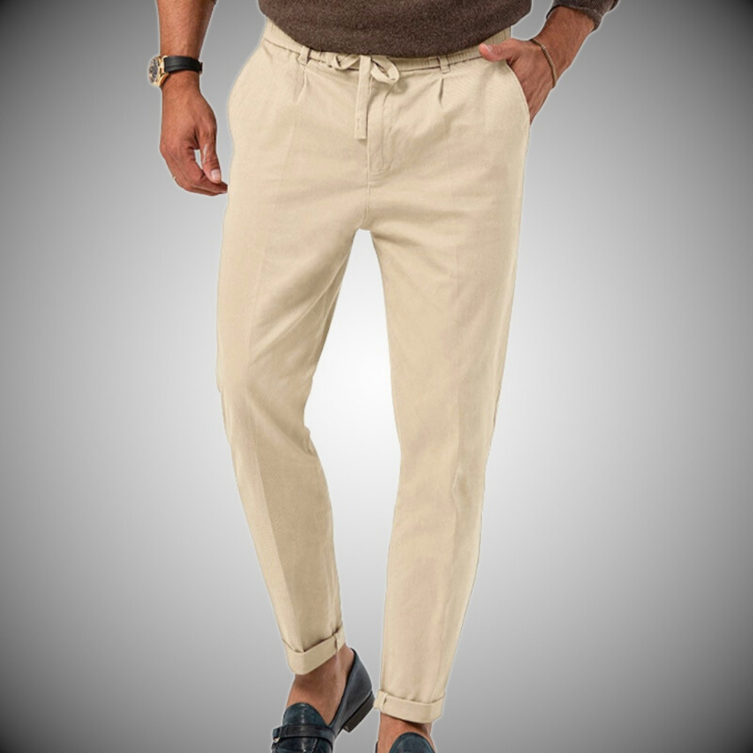 Pantalon Homme Décontracté Été avec Ceinture Réglable